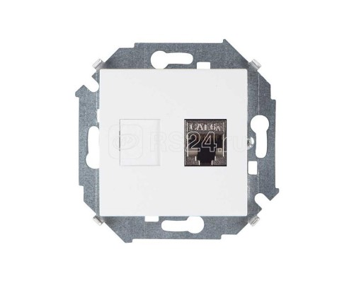 Розетка компьютерная Simon15 RJ45 CAT.6A (АМР FTP) бел. Simon 1591563-030