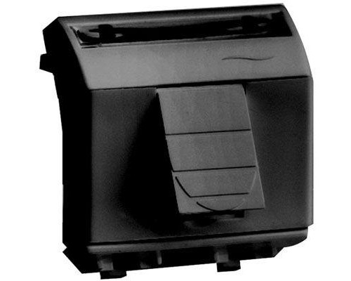 Розетка компьютерная СП Brava 2мод. RJ45 CAT.6 экран черн. DKC 77669N