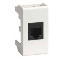 Розетка компьютерная СП Viva 1мод. RJ45 CAT.5E экран бел. DKC 45048