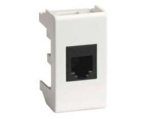 Розетка компьютерная СП Viva 1мод. RJ45 CAT.6 экран бел. DKC 45068