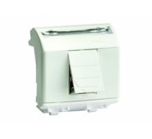 Розетка мультимедийная Brava 2мод. USB 2.0 со шторкой сл. кость DKC 75202S