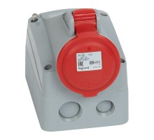 Розетка накладная 16А 380В 3K+3 IP44 Leg 090159 Leg 090159