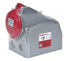 Розетка накладная 16А 380В 3К+Н+З IP44 Leg 090160 Leg 090160