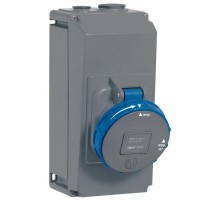 Розетка накладная Hypra 63А 230В 3K+3 IP67 Leg 059337