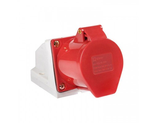 Розетка наружн. уст. 16А 3P+E 380В+N IP44 (115) EKF ps-115-16-380