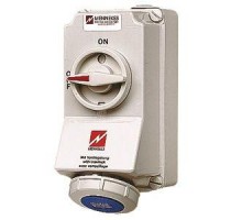 Розетка наружн. уст. Duo 16А 230В 2P+E IP67 с мех. блок Mennekes 7012A