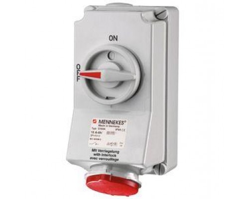Розетка наружн. уст. Duo 16А 3P+E+N IP44 с мех. блок Mennekes 5103A