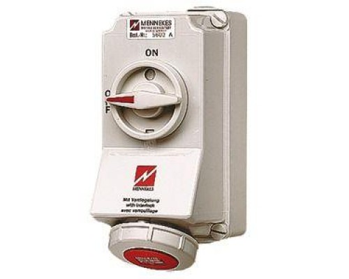 Розетка наружн. уст. Duo 16А 3P+E+N IP67 с мех. блок Mennekes 5603A