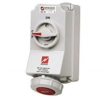 Розетка наружн. уст. Duo 32А 3P+E 3ч IP67 с мех. блок Mennekes 5792A