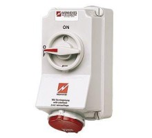 Розетка наружн. уст. Duo 32А 3P+E+N IP44 с мех. блок Mennekes 5108A