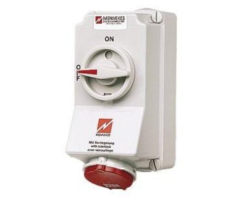 Розетка наружн. уст. Duo 32А 3P+E+N IP44 с мех. блок Mennekes 5108A