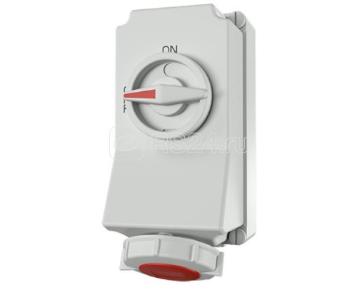 Розетка наружн. уст. Duo 5п 16А 400В с мех. блок. IP67 Mennekes 5603AD