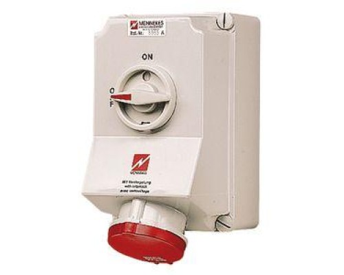 Розетка наружн. уст. Duo 63А 3P+E+N IP44 с мех. блок Mennekes 5959A