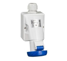 Розетка настенная 16А 220В 2P+E винт. клеммы IP67 SchE 83154