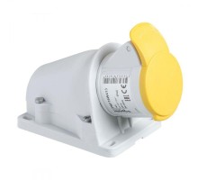 Розетка настенная 16А 2P-E 100-130В винт. IP44 SchE PKF16W413