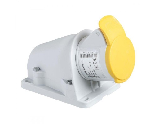 Розетка настенная 16А 2P-E 100-130В винт. IP44 SchE PKF16W413
