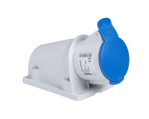 Розетка настенная 16А 2P-E 200-250В винт. IP44 SchE PKF16W423