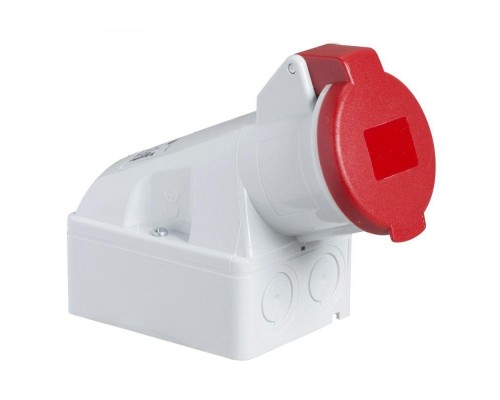 Розетка настенная 16А 2P-E 380-415В винт. IP44 SchE 83107