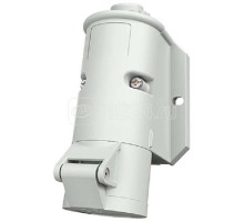 Розетка настенная 16А 2п 10ч 20-50В DC IP44 винтовые клеммы внешнее крепление сер. Mennekes 1829