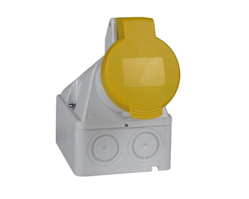 Розетка настенная 16А 3P-E 100-130В винт. IP44 SchE 83102