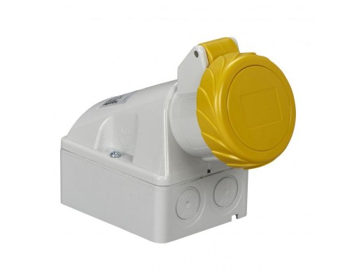 Розетка настенная 16А 3P-E 100-130В винт. IP67 SchE 83152