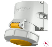 Розетка настенная 32А5п4ч110В винтовые клеммы внешнее крепление IP67 MENNEKES 9380