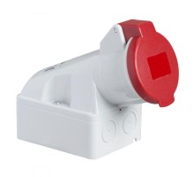 Розетка настенная 32А 2PE 380-415В винт. IP44 SchE 83119