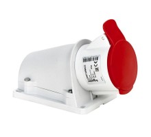 Розетка настенная 32А 380-415В 2P-E винт. IP44 SchE PKF32W433