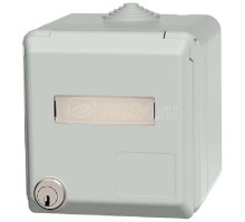 Розетка настенная 32А 3п 6ч 230В IP44 Cepex с маркировочной площадкой и замком сер. Mennekes 4167