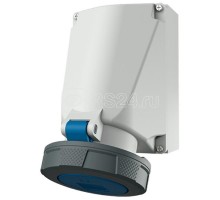 Розетка настенная 63А4п9ч230В винтовое соединение Х-контакт IP67 MENNEKES 131A
