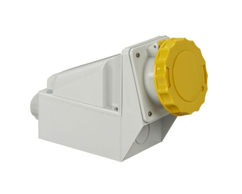 Розетка настенная 63А 3P-E 100-130В винт. IP67 SchE 81176