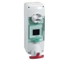 Розетка настенная DIN 63А 3PE 380-415В IP65 SchE PKB63Q534