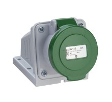 Розетка настенная с короб. 32А 3P 25/50В винт. IP44 SchE 82120