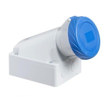 Розетка настенная с коробом 16А 220 винт. IP67 SchE 83155