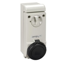 Розетка настенная с коробом 32А 4P 500В IP65 SchE 83098