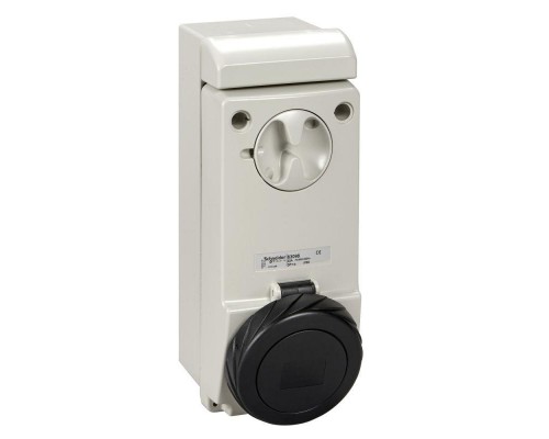 Розетка настенная с коробом 32А 4P 500В IP65 SchE 83098