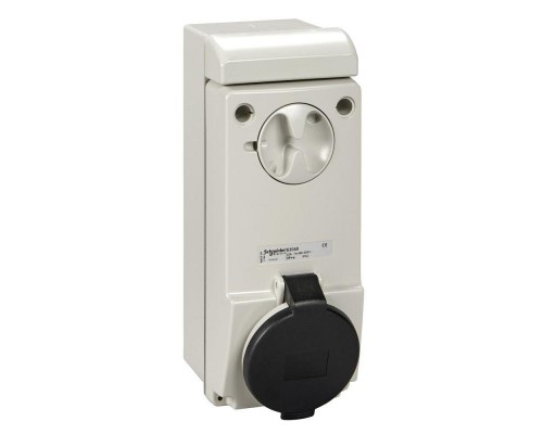 Розетка настенная с коробом 32А 5P 500В IP44 SchE 83049