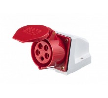 Розетка ОП 16А 380В 3P+E+N тип. роз. 115 IP44 SchE 26030DEK