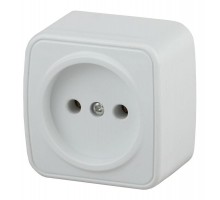 Розетка ОП Polo 2P 3-201-01 16А-250В IP20 бел. Intro Б0036097