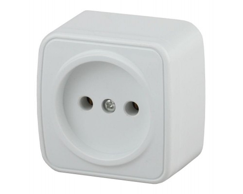 Розетка ОП Polo 2P 3-201-01 16А-250В IP20 бел. Intro Б0036097