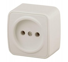 Розетка ОП Polo 2P 3-201-02 16А-250В IP20 сл. кость Intro Б0036124