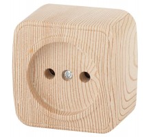 Розетка ОП Polo 2P 3-201-11 16А-250В IP20 сосна Intro Б0036107