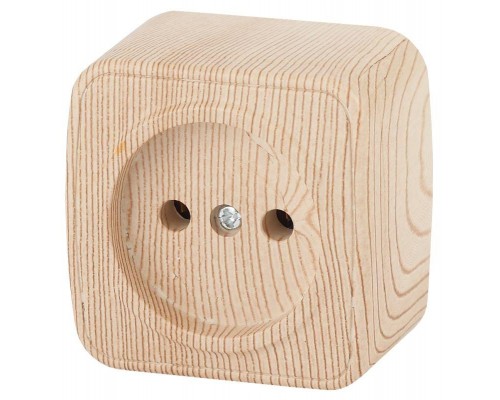 Розетка ОП Polo 2P 3-201-11 16А-250В IP20 сосна Intro Б0036107