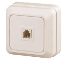 Розетка ОП Quadro 2-302-02 телефонная RJ11 IP20 сл. кость Intro Б0027662