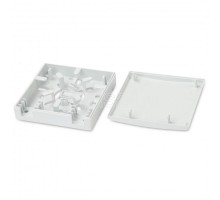 Розетка оптическая абонентская FO-WB86-FTTH-2UN-WH (без адаптера) совместима с адаптерами SC/DLC 2 порта 86х86х25мм Hyperline 255000