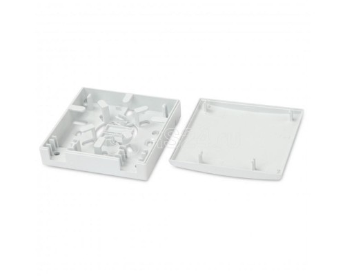 Розетка оптическая абонентская FO-WB86-FTTH-2UN-WH (без адаптера) совместима с адаптерами SC/DLC 2 порта 86х86х25мм Hyperline 255000