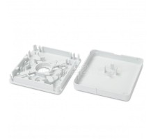 Розетка оптическая абонентская FO-WB90-FTTH-2UN-WH (без адаптера) совместима с адаптерами SC/DLC 90х92х15мм Hyperline 255001