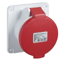Розетка панельная  16А 2P-E 380-415В винт. IP44 SchE PKF16G433