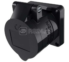 Розетка панельная 16А 3п 6ч 230В IP44 для концертной техники прямая фланец 55х55мм винтовые клеммы Mennekes 1629ZC
