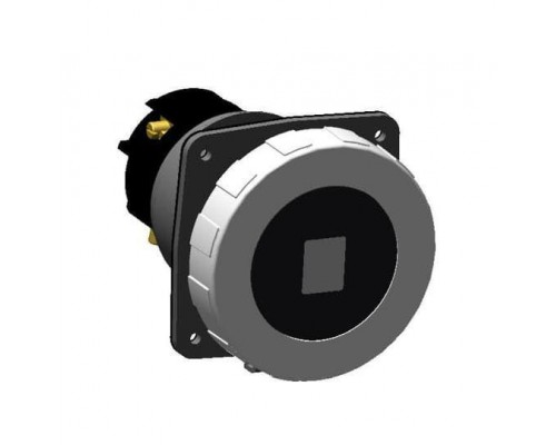 Розетка панельная 2125RU6W LP 125А 2P+E 6ч с прямым унифицир. фланцем IP67 ABB 2CMA192729R1000